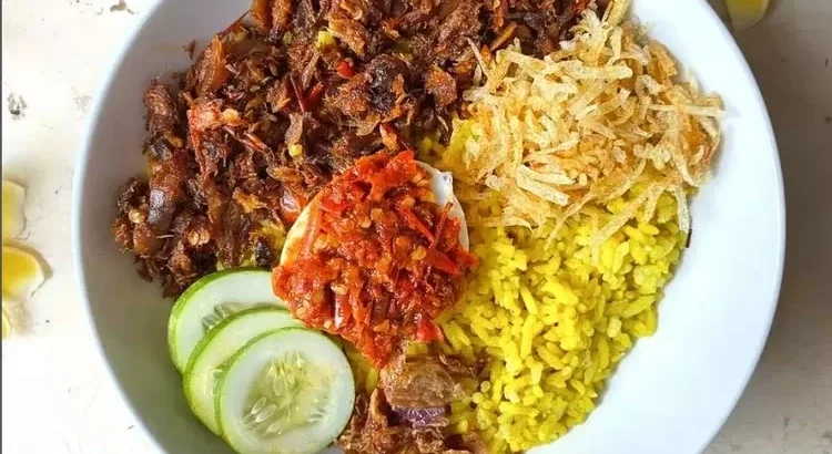 resep nasi kuning cakalang pasti nagih